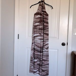 Purple Halter Maxi Dress